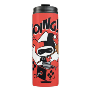 Chibi Harley-Quinn-In-A-Box With Hammer Thermal Tumbler