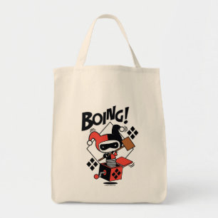 Chibi Harley-Quinn-In-A-Box With Hammer Tote Bag