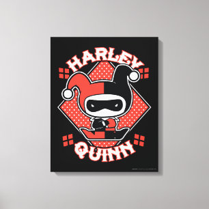 Chibi Harley Quinn Splits Canvas Print