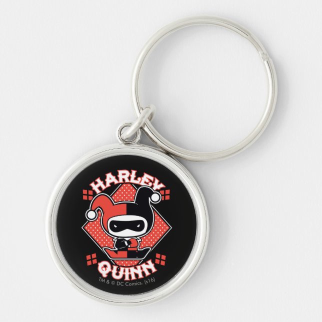 Chibi Harley Quinn Splits Keychain (Front)