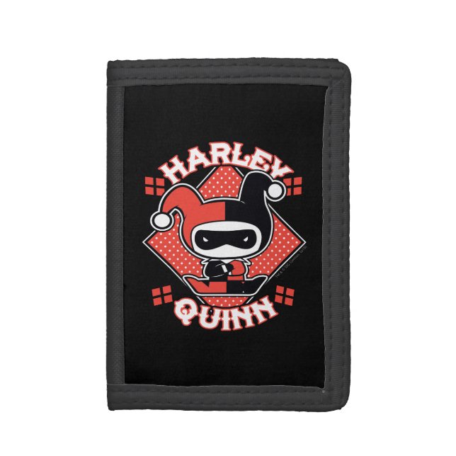 Chibi Harley Quinn Splits Tri-fold Wallet (Front Vertical)