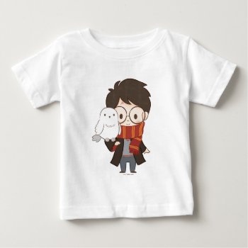 Chibi Harry Potter™ & Hedwig Baby T-shirt by harrypotter at Zazzle