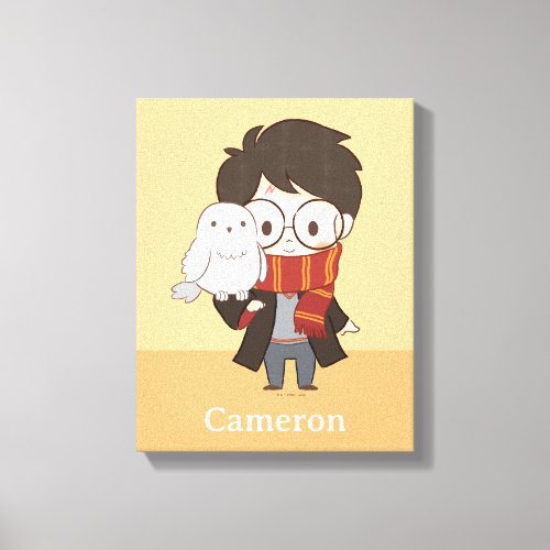 Chibi HARRY POTTER  Hedwig Canvas Print