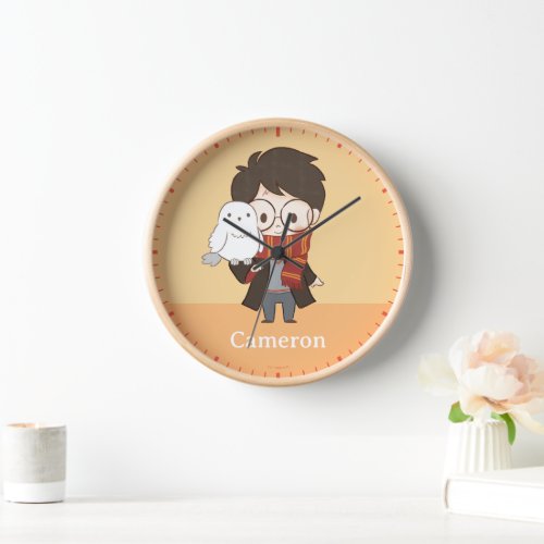 Chibi HARRY POTTER  Hedwig Clock