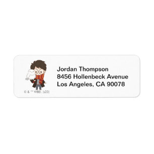 Chibi HARRY POTTER™ & Hedwig Label