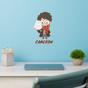 Chibi HARRY POTTER™ & Hedwig Wall Decal