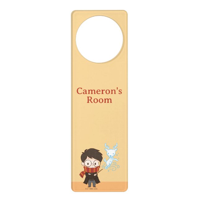 Chibi HARRY POTTER™ Patronus Door Hanger (Front)