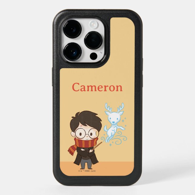 Chibi HARRY POTTER™ Patronus Otterbox iPhone Case (Back)