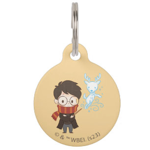 Chibi HARRY POTTER™ Patronus Pet ID Tag