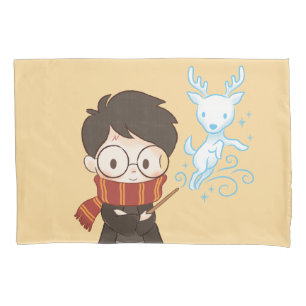 Chibi HARRY POTTER™ Patronus Pillow Case