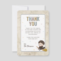 Chibi Harry Potter Wizard Baby Shower Thank You Card