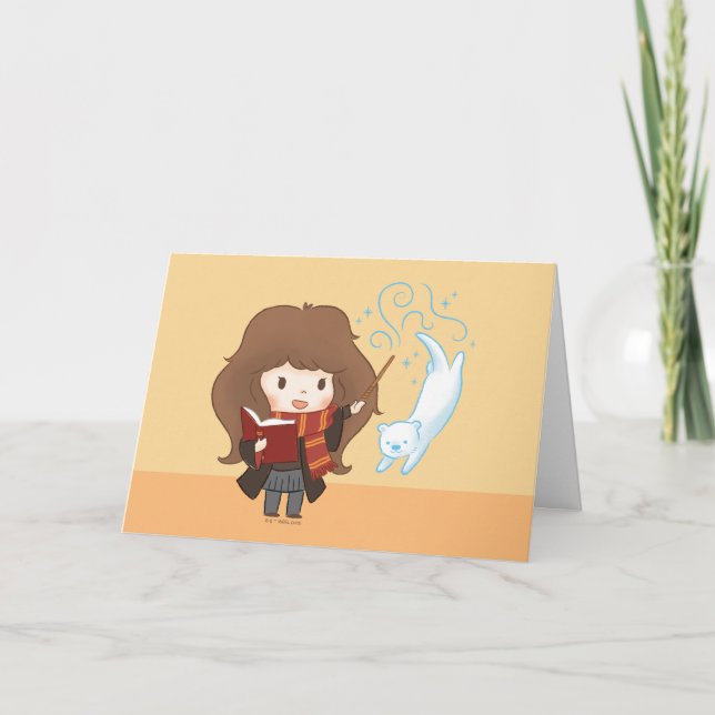 Chibi Hermione Granger Patronus Card (Front)