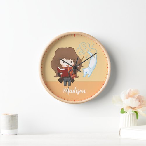 Chibi Hermione Granger Patronus Clock