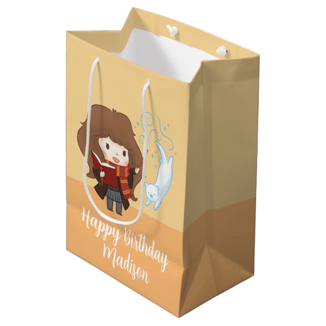 Chibi Hermione Granger Patronus Medium Gift Bag (Front Angled)