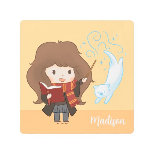 Chibi Hermione Granger Patronus Metal Print