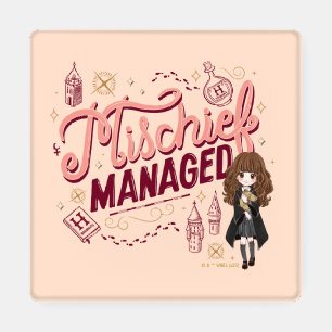 Chibi Hermione "Mischief Managed" Coaster Set