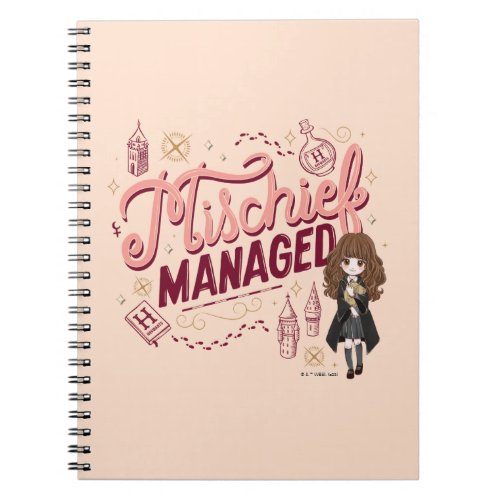 Chibi Hermione Mischief Managed Notebook
