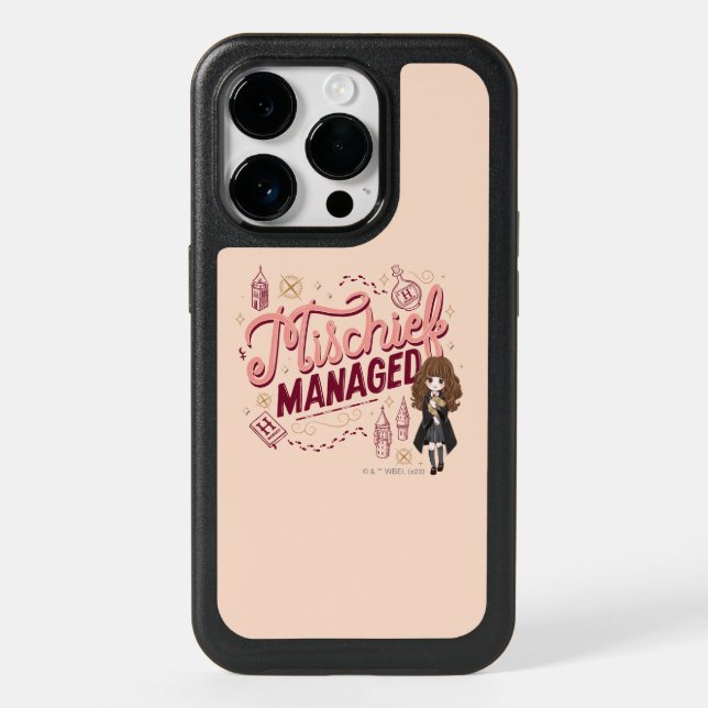 Chibi Hermione "Mischief Managed" Otterbox iPhone Case (Back)