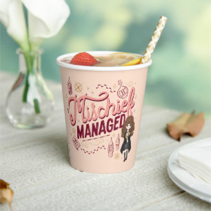 Chibi Hermione "Mischief Managed" Paper Cups