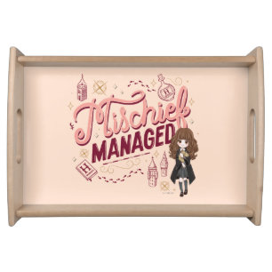 Chibi Hermione "Mischief Managed" Serving Tray