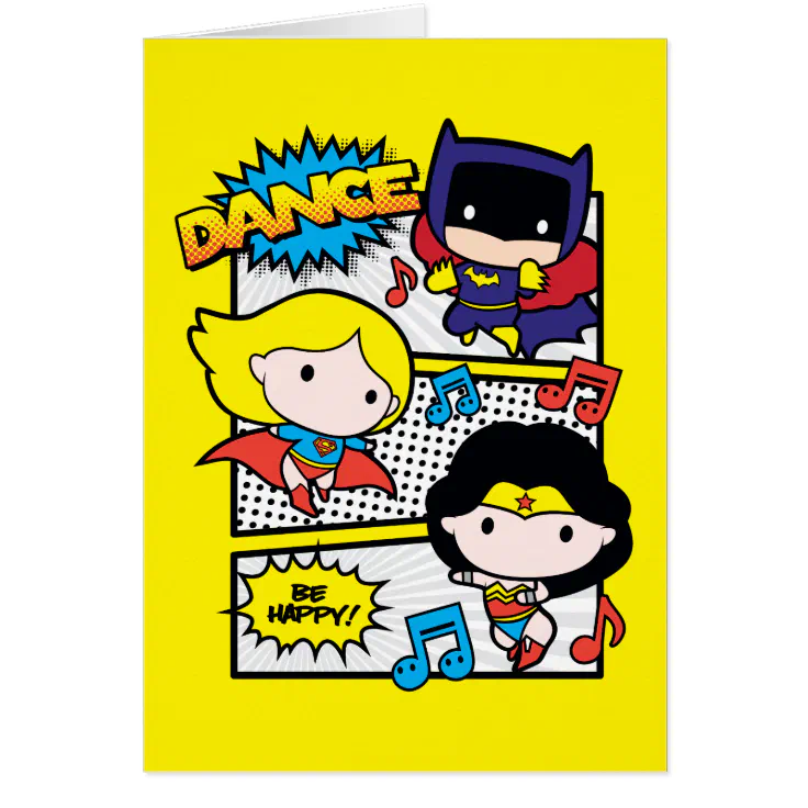 Chibi Heroes Dancing Zazzle