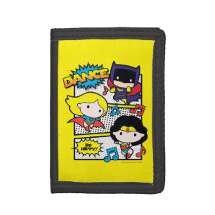 Chibi Heroes Dancing Trifold Wallet