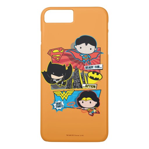 Chibi Heroes Ready For Action! iPhone 8 Plus/7 Plus Case