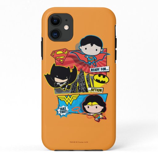 Chibi Heroes Ready For Action! iPhone 11 Case