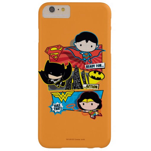 Chibi Heroes Ready For Action! Barely There iPhone 6 Plus Case