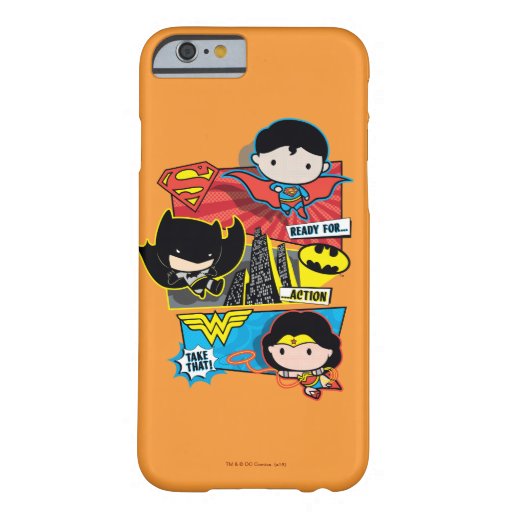 Chibi Heroes Ready For Action! Barely There iPhone 6 Case