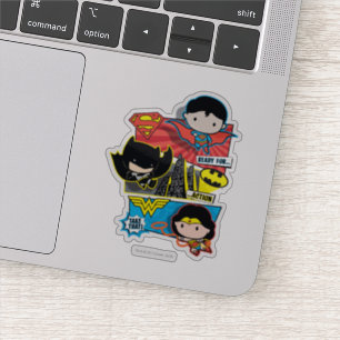 Chibi Heroes Ready For Action! Sticker