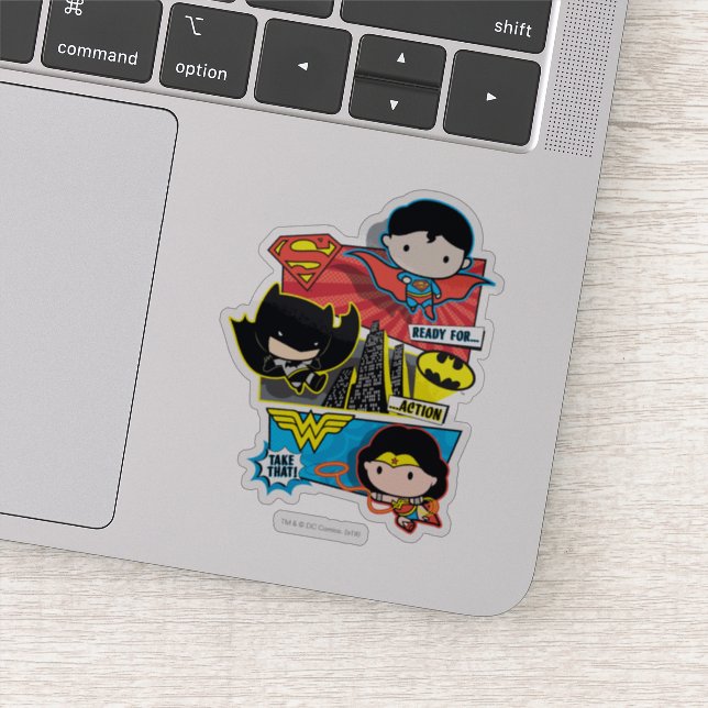 Chibi Heroes Ready For Action! Sticker (Detail)