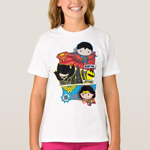 Chibi Heroes Ready For Action T_Shirt