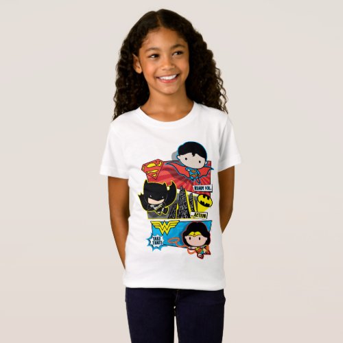 Chibi Heroes Ready For Action T_Shirt