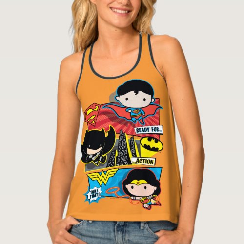 Chibi Heroes Ready For Action Tank Top