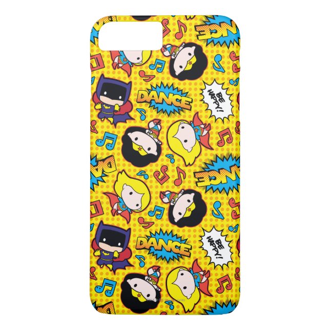 Chibi Heroine Dance Pattern Case-Mate iPhone Case (Back)