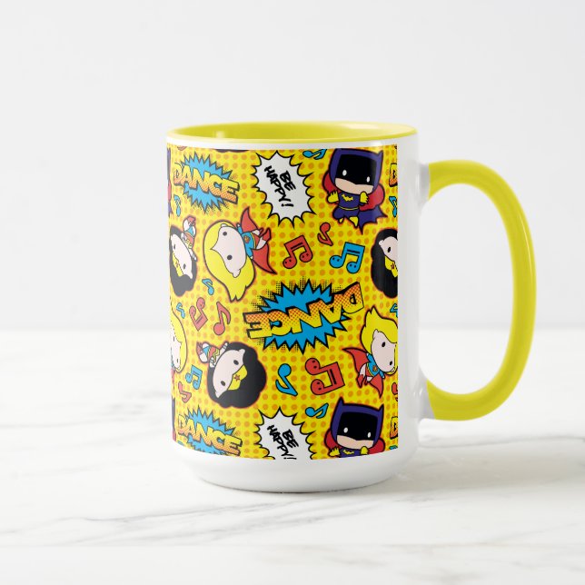 Chibi Heroine Dance Pattern Mug (Right)