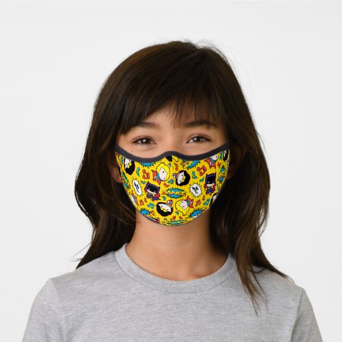 Chibi Heroine Dance Pattern Premium Face Mask