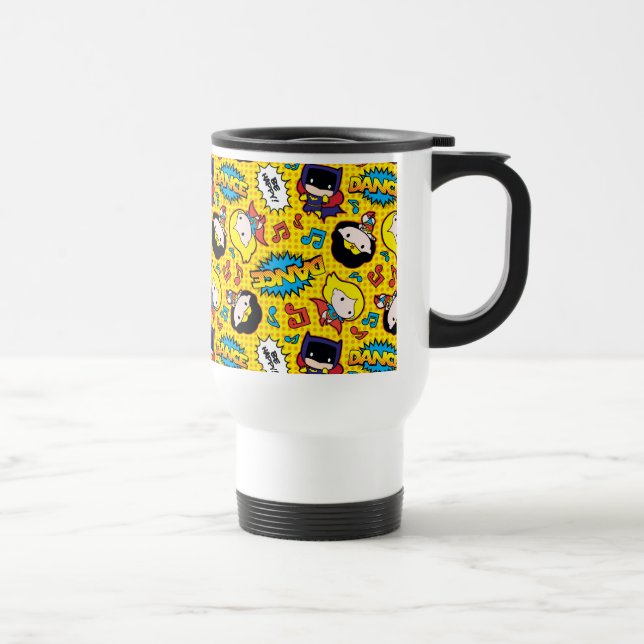 Chibi Heroine Dance Pattern Travel Mug (Right)