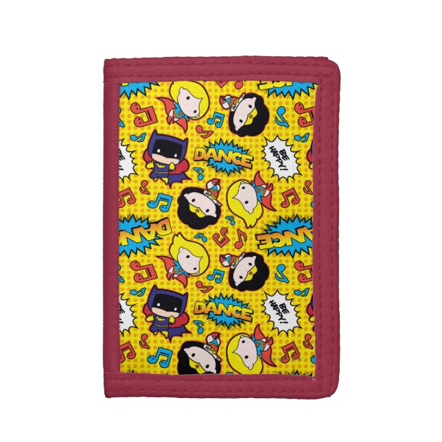 Chibi Heroine Dance Pattern Tri-fold Wallet (Front Vertical)