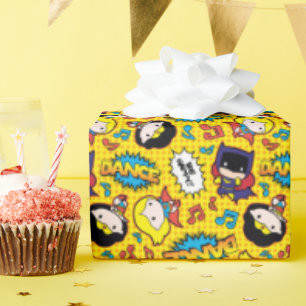 Chibi Heroine Dance Pattern Wrapping Paper