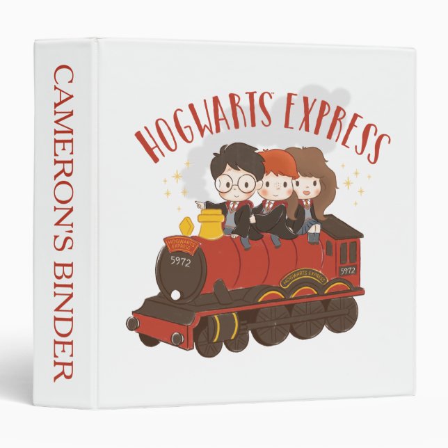 Chibi HOGWARTS EXPRESS™ Ride 3 Ring Binder (Front/Spine)