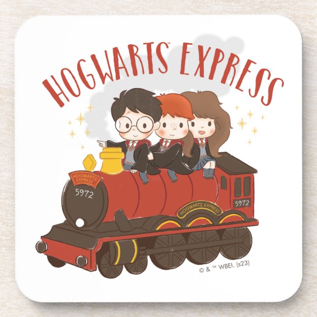 Chibi HOGWARTS EXPRESS™ Ride Beverage Coaster (Front)