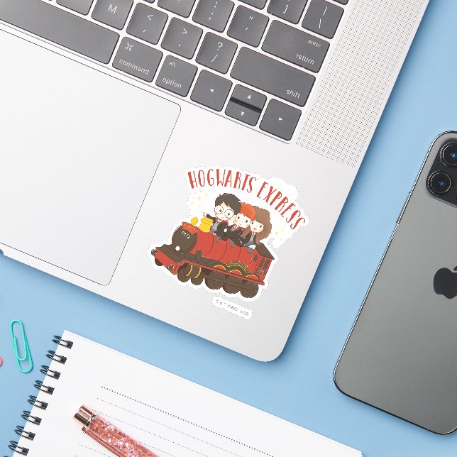 Chibi HOGWARTS EXPRESS™ Ride Sticker (Laptop w/ iPhone)