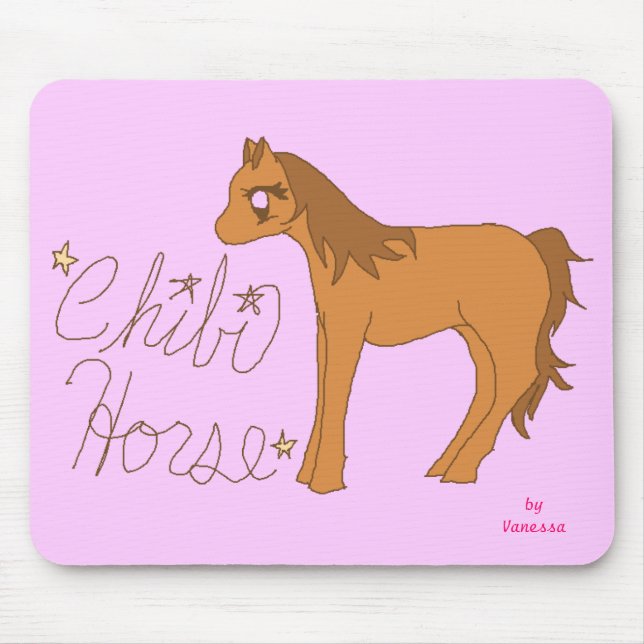 Chibi Horse Mouse Pad (Front)