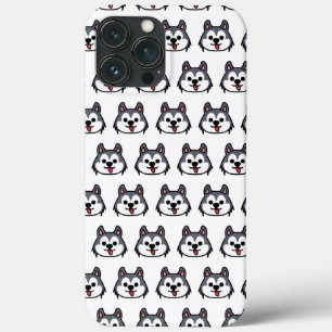 Chibi Husky patern - cartoon dog style iPhone 13 Pro Max Case
