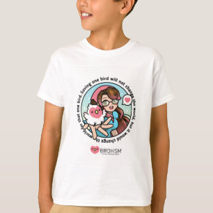 Chibi Jen & Magical Bird Cody the Lovebird T-Shirt