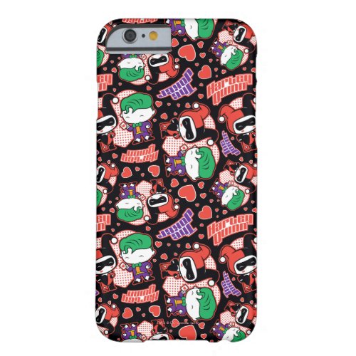 Chibi Joker and Harley Heart Pattern Barely There iPhone 6 Case