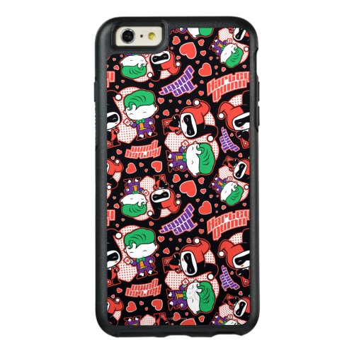 Chibi Joker and Harley Heart Pattern OtterBox iPhone 66s Plus Case