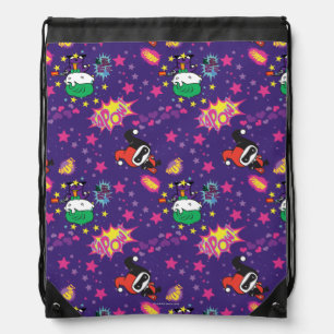 Chibi Joker and Harley Pattern Drawstring Bag